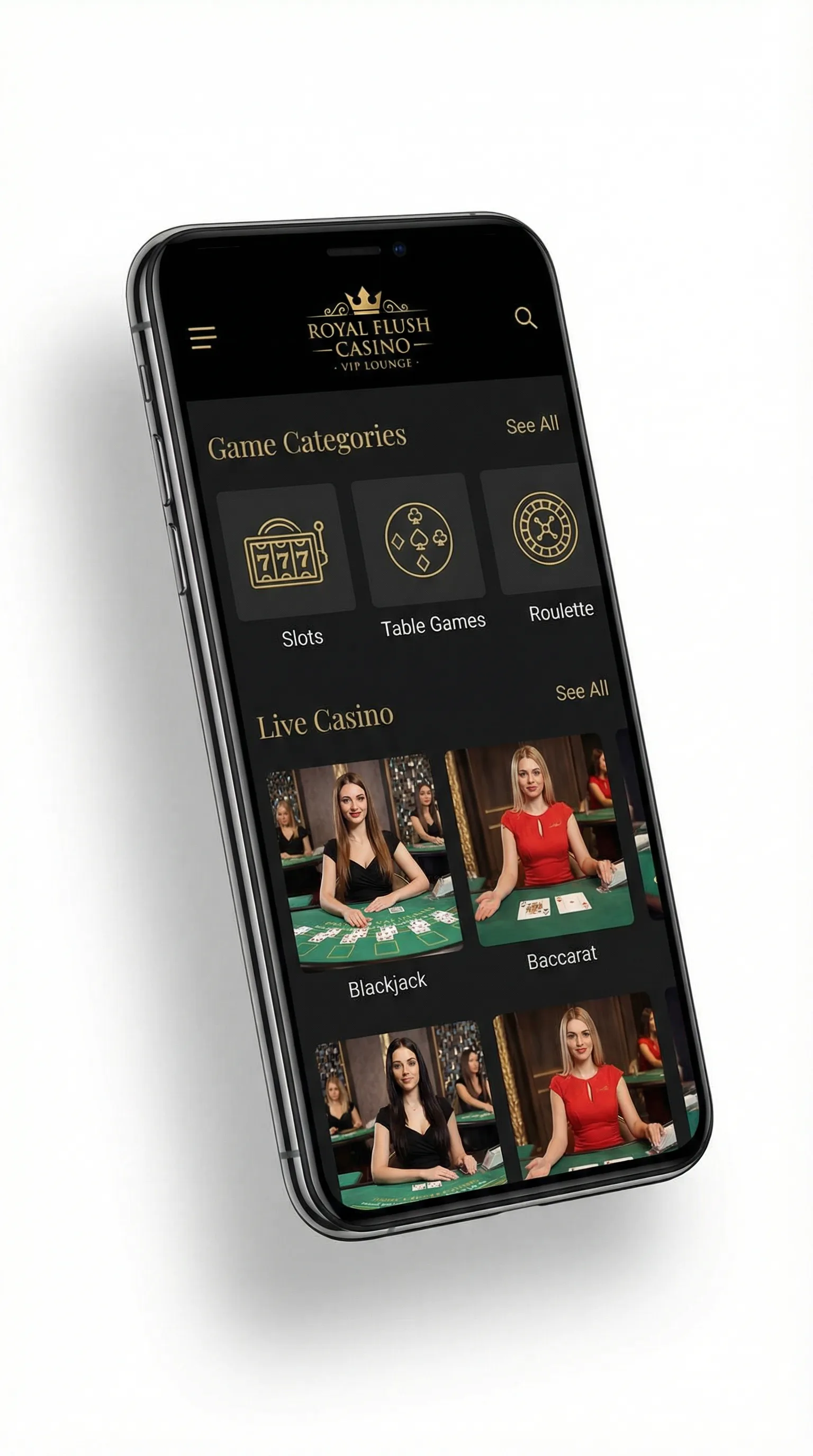 炸金花游戏手机APP界面展示